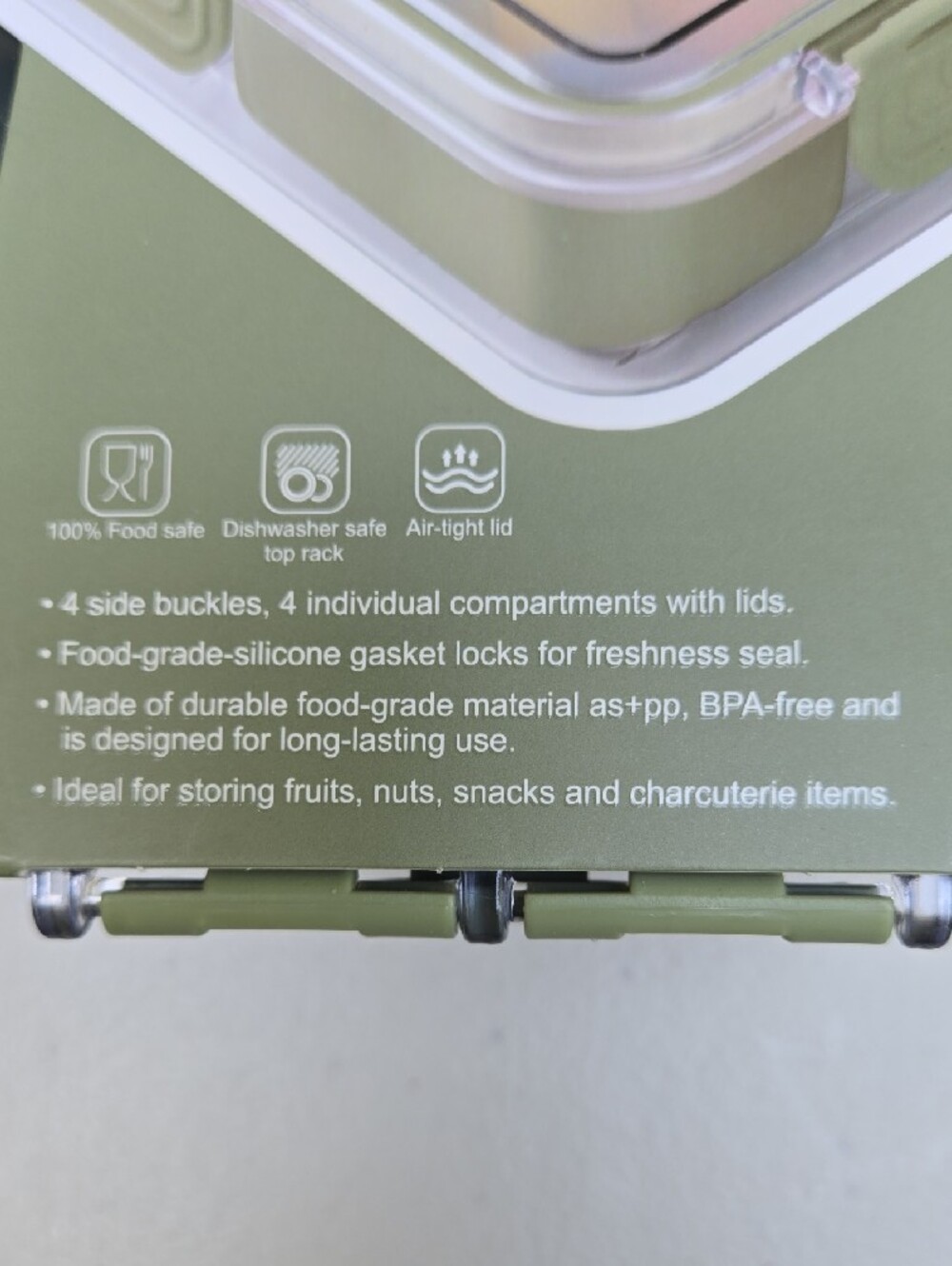 CWC Perfect On-The-Go Snack Box in Olive Green - Picture 5 of 5